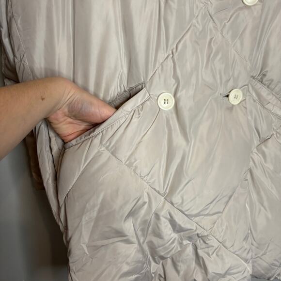 Free People Ella Puffer Coat in Mineral Dust - Picture 3 of 7